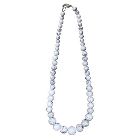 COLLANA "PERLE" HOWLITE