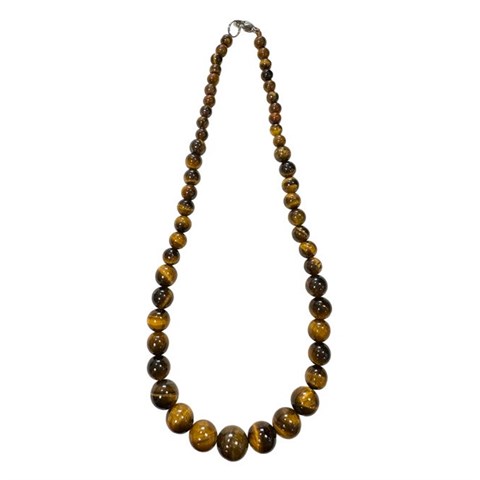 COLLANA "PERLE" OCCHIO DI TIGRE