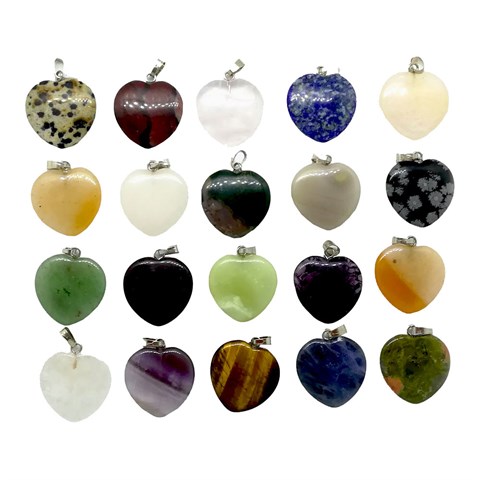 CONFEZIONE DA 20 PENDENTI a CUORE