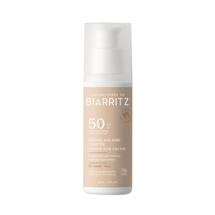 CREMA COLORATA SPF 50 - ALGA MARIS Laboratoires de BiarritzTeinte Ivoire  Laboratoires de Biarritz