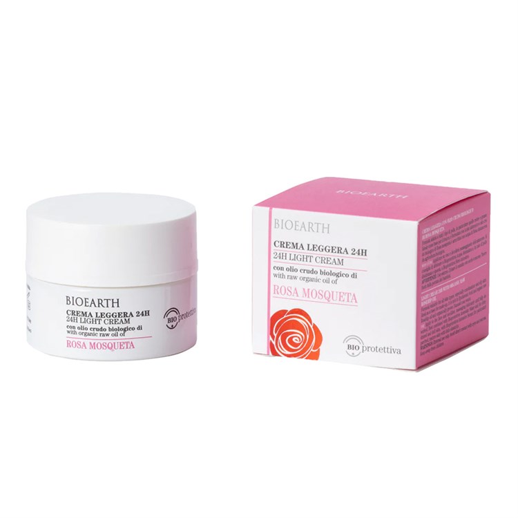 CREMA LEGGERA 24H ROSA MOSQUETA - BIOPROTETTIVA Bioearth Bioearth