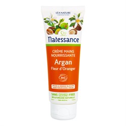 CREMA MANI NUTRIENTE  ARGAN & FIORI D'ARANCIO  Natessance