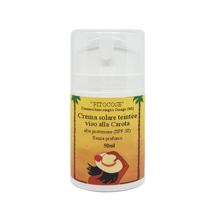 CREMA SOLARE TEINTÈE VISO ALLA CAROTA SPF 30  