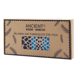 cuscino per occhi con semi di grano vipera blu