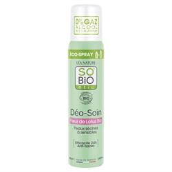 ECO-SPRAY DEO-CURA PELLI SECCHE E SENSIBILI - FIOR DI LOTO So'Bio étic