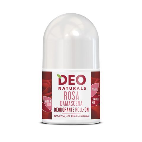DEO NATURALS ROLL-ON "ROSA DAMASCENA"