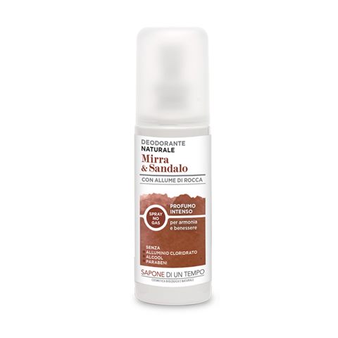 DEODORANTE SPRAY NATURALE MIRRA & SANDALO