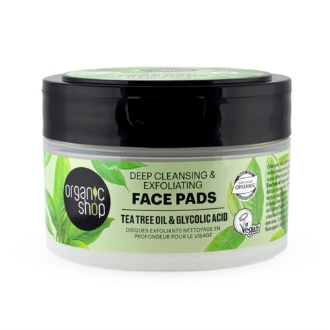 DISCHETTI DETERGENTE ED ESFOLIANTI "TEA TREE e ACIDO GLICOLICO"