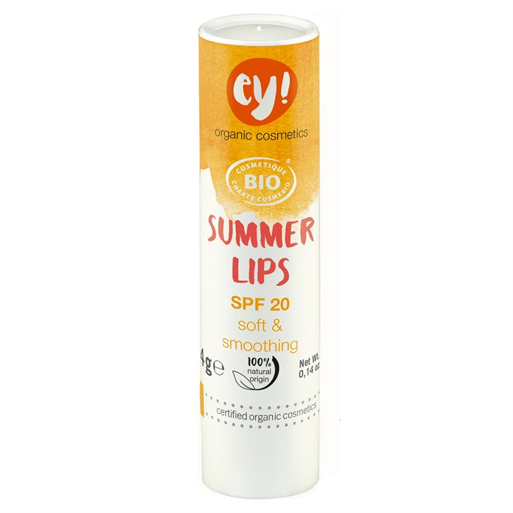 SUMMER LIPS - BALSAMO LABBRA SPF 20 Ey! Organic cosmetics Ey! Organic cosmetics