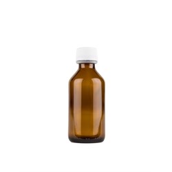 FLACONE 100 ml VETRO AMBRATO La Saponaria