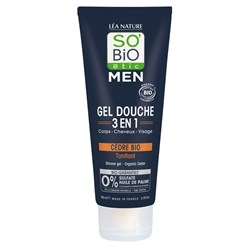 MEN - SHAMPOO-DOCCIA TONIFICANTE  CEDRO  So'Bio étic