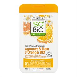 GEL DOCCIA IDRATANTE  AGRUMI & FIORI D'ARANCIO  So'Bio étic