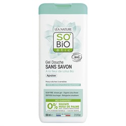 GEL DOCCIA SENZA SAPONE  FIORE DI LOTO  So'Bio étic