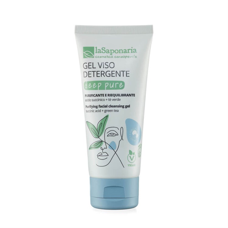 GEL DETERGENTE VISO - DEEP PURE La Saponaria La Saponaria