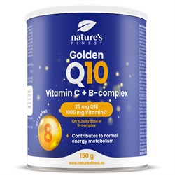 GOLDEN Q10 + VITAMINA C + B-COMPLEX - INTEGRATORE Nature's finest