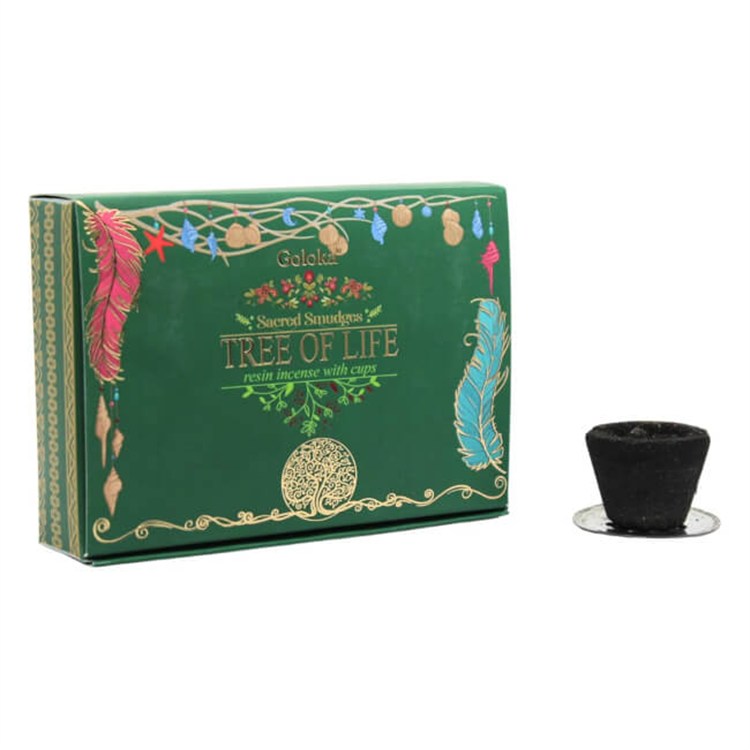 GOLOKA - RESINA IN COPPINO TREE OF LIFE Incensi & Accessori Incensi & Accessori