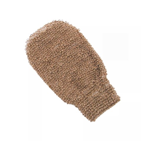 GUANTO DA MASSAGGIO ESFOLIANTE IN JUTA e COTONE