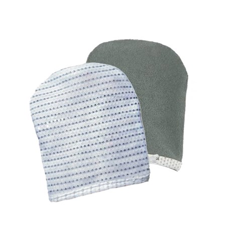 GUANTO STRUCCANTE CON FILATO D'ARGENTO