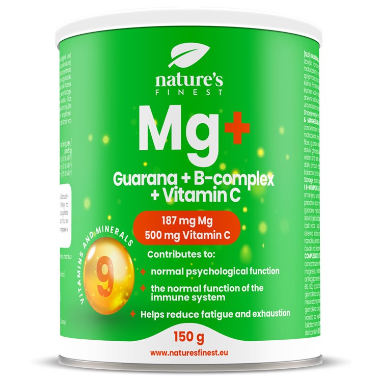 GUARANÀ + MG + B COMPLEX + VITAMINA C - INTEGRATORE Nature's finest Nature's finest