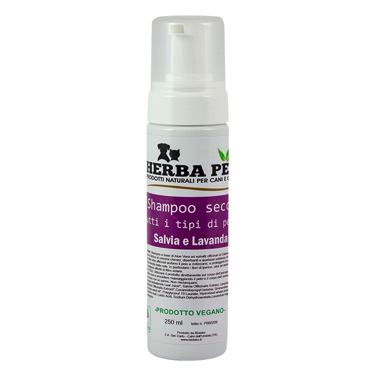 HERBA PET - SHAMPOO SECCO TUTTI I TIPI DI PELO *Non più assortito *Non più assortito