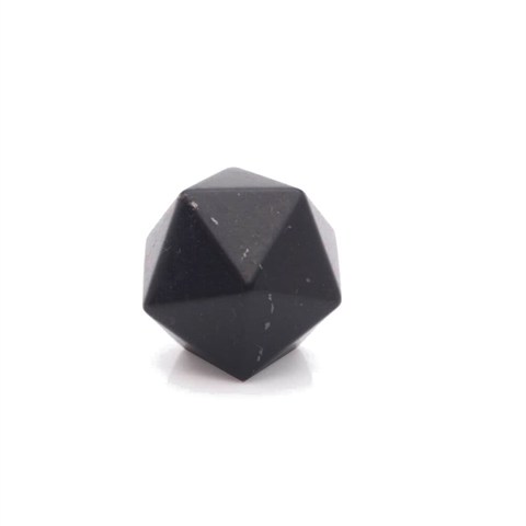 ICOSAEDRO DI SHUNGITE LUCIDA