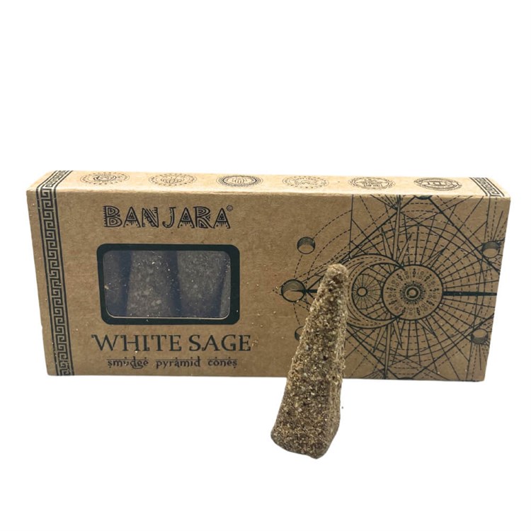 INCENSO A CONI WHITE SAGE - BANJARA Incensi & Accessori Incensi & Accessori