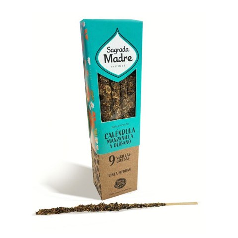 SAGRADA MADRE - INCENSO "HIERBAS" CAMOMILLA & CALENDULA