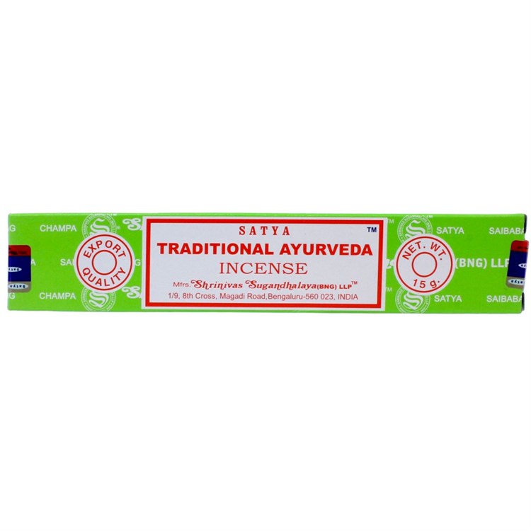 INCENSO TRADITIONAL AYURVEDA - SATYA Incensi & Accessori Incensi & Accessori