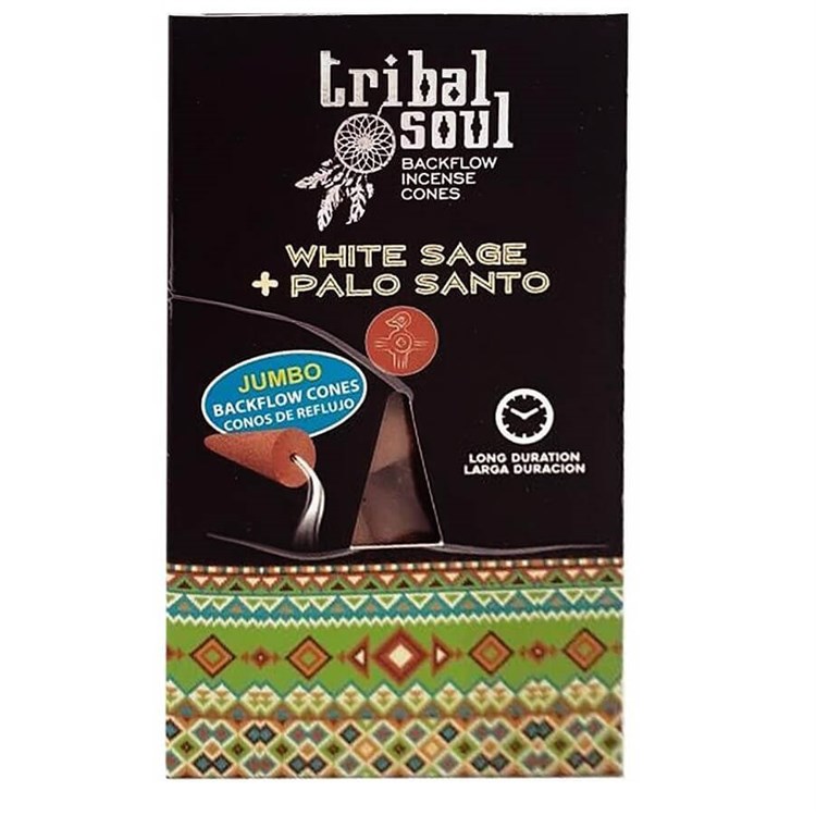 INCENSO SALVIA BIANCA & PALO SANTO - TRIBAL SOUL BACKFLOW Incensi & Accessori Incensi & Accessori