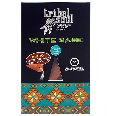 TRIBAL SOUL - INCENSO BACKFLOW WHITE SAGE