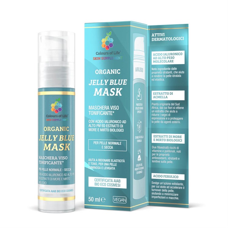 JELLY BLUE - MASCHERA VISO TONIFICANTE Optima Naturals Optima Naturals