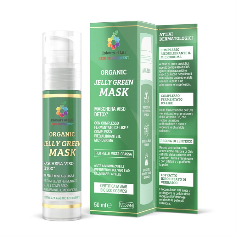 JELLY GREEN - MASCHERA VISO DETOX Optima Naturals Optima Naturals