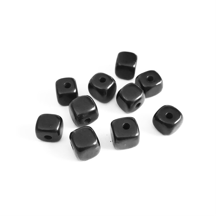 KIT DI PERLE CUBICHE 6 mm - SHUNGITE Cristalli e altro Cristalli e altro