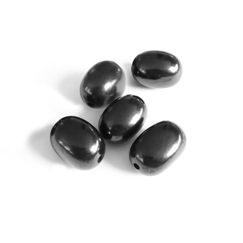KIT DI PERLE OVALI 14 mm - SHUNGITE
