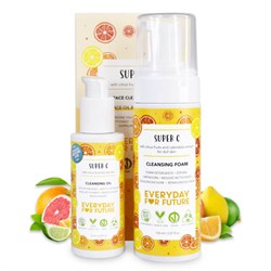 KIT DOPPIA DETERSIONE ILLUMINANTE - SUPER C Everyday for future