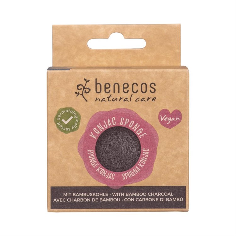 KONJAC SPONGE - CARBONE DI BAMBOO Benecos Benecos