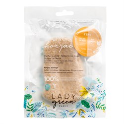 KONJAC SPONGE CORPO  NOCE  2in1 Lady Green