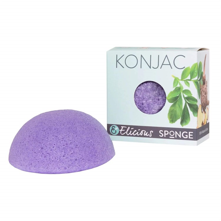 KONJAC SPONGE VISO - LAVANDA Elicious Elicious