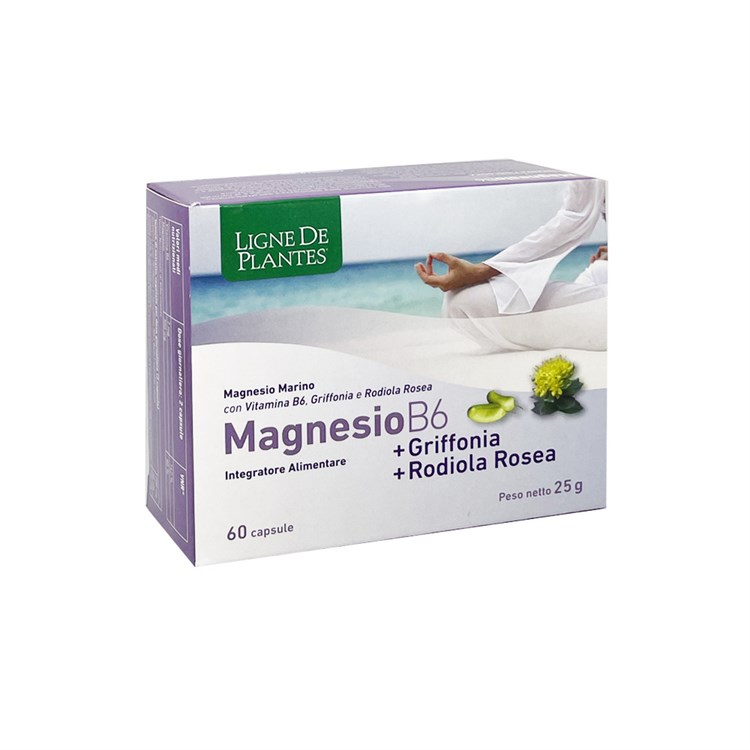 MAGNESIO B6 - GRIFFONIA - RODIOLA - INTEGRATORE Ligne De Plantes Ligne De Plantes