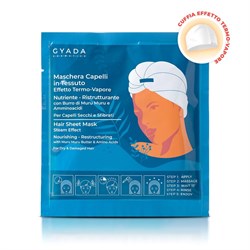 MASCHERA CAPELLI IN TESSUTO N.1 - NUTRIENTE E RISTRUTTURANTE Gyada Cosmetics