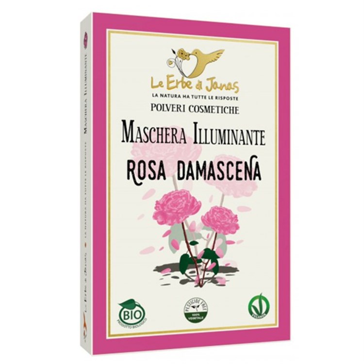 MASCHERA ILLUMINANTE ALLA ROSA DAMASCENA Le Erbe di Janas Le Erbe di Janas