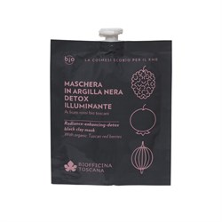 MASCHERA IN ARGILLA NERA DETOX - ILLUMINANTE Biofficina Toscana