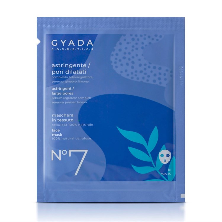 MASCHERA IN TESSUTO N.7 - ASTRINGENTE Gyada Cosmetics Gyada Cosmetics