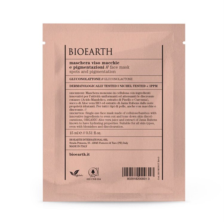 MASCHERA MACCHIE E PIGMENTAZIONE Bioearth Bioearth