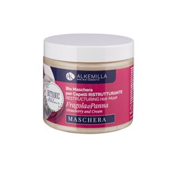 maschera ristrutturante panna e fragola