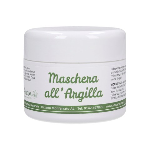 MASCHERA VISO ALL'ARGILLA