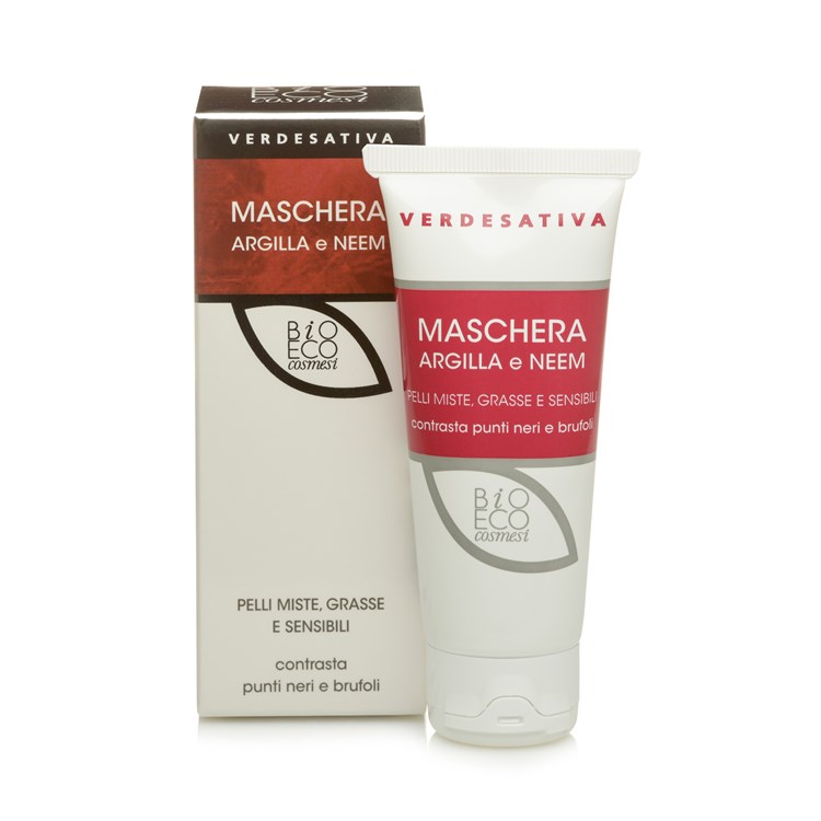 MASCHERA VISO ARGILLA & NEEM Verdesativa Verdesativa