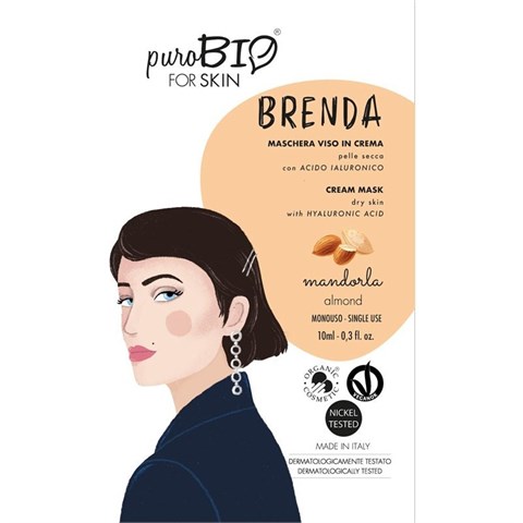 "BRENDA" MASCHERA VISO - PELLE SECCA