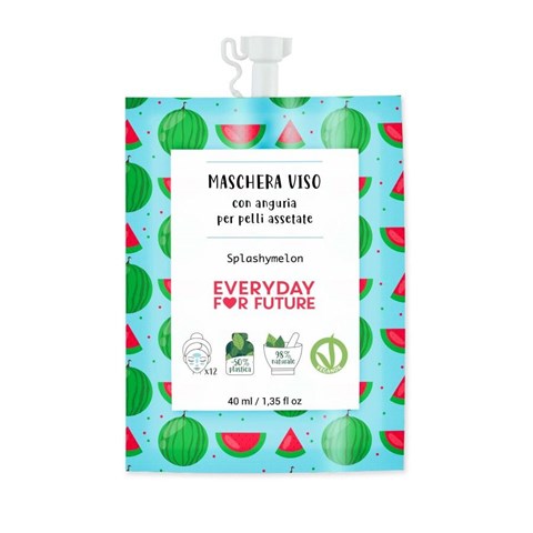 SPLASHYMELON - MASCHERA VISO CON ANGURIA PER PELLI ASSETATE