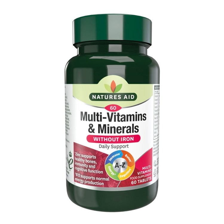 MULTIVITAMINICO & MULTIMINERALE - SENZA FERRO Natures Aid Natures Aid